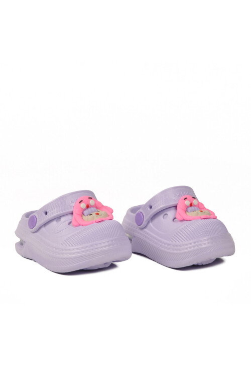 Lila Eva Hafif Esnek Kız Çocuk Sabo Terlik 2316 B-P