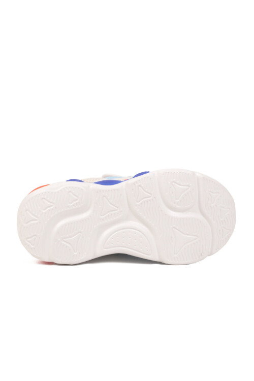 Mavi Cırtlı Işıklı Hafif Erkek Çocuk Spor Ayakkabı Flash P