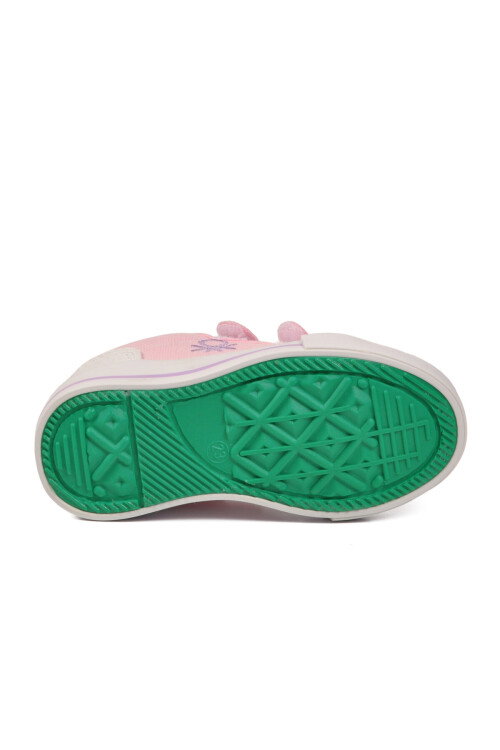 Pembe Keten Cırtlı Hafif Bebek Spor Ayakkabı BNI-30970 B