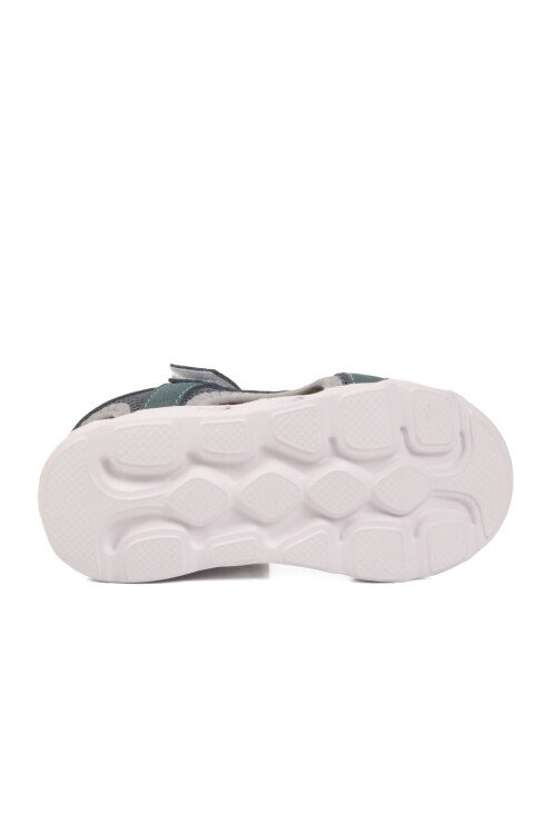 Petrol Yeşili Cırtlı Işıklı Hafif Erkek Çocuk Sandalet Sage P