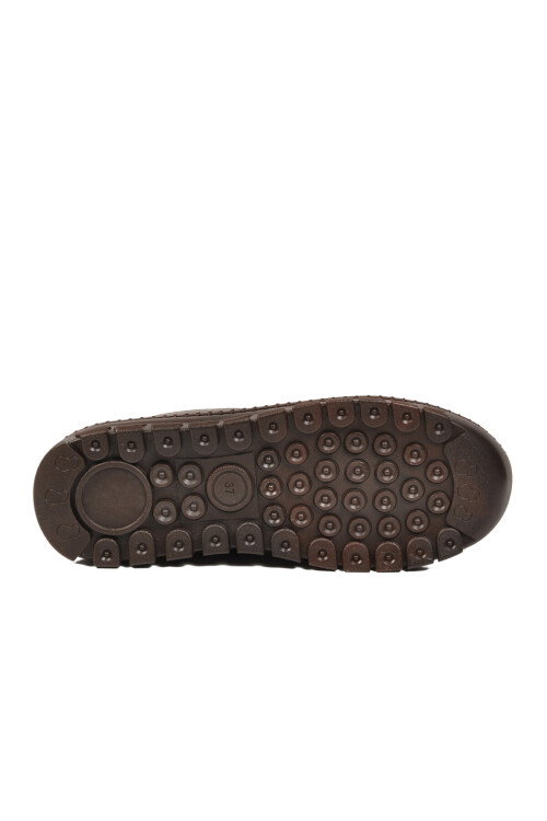 Premium Kahve Hakiki Deri Kadın Casual Ayakkabı 44410 Z