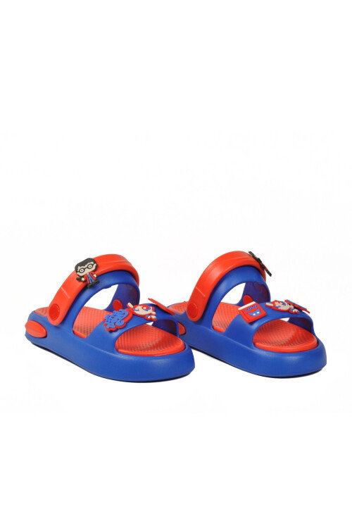 Saks Hafif Esnek Eva Taban Unisex Çocuk Terlik 4505 F-P