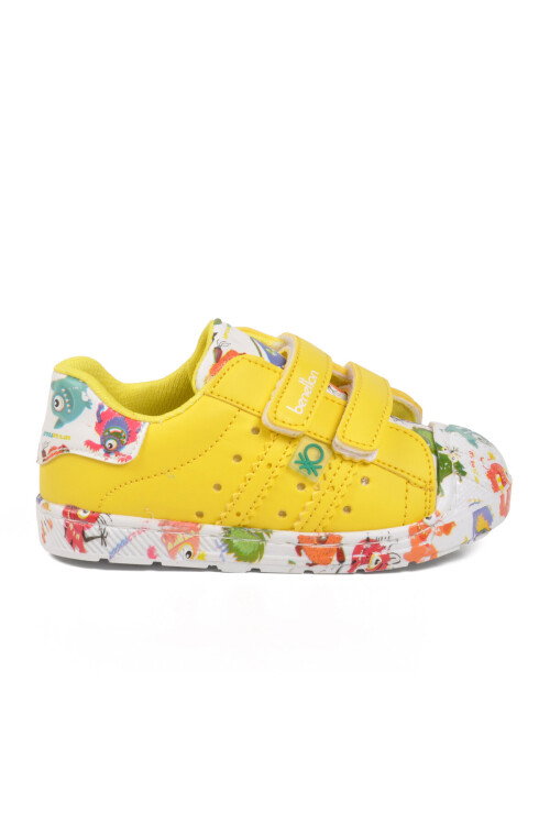 Sarı Cırtlı Hafif Bebek Spor Ayakkabı BN-30965 B