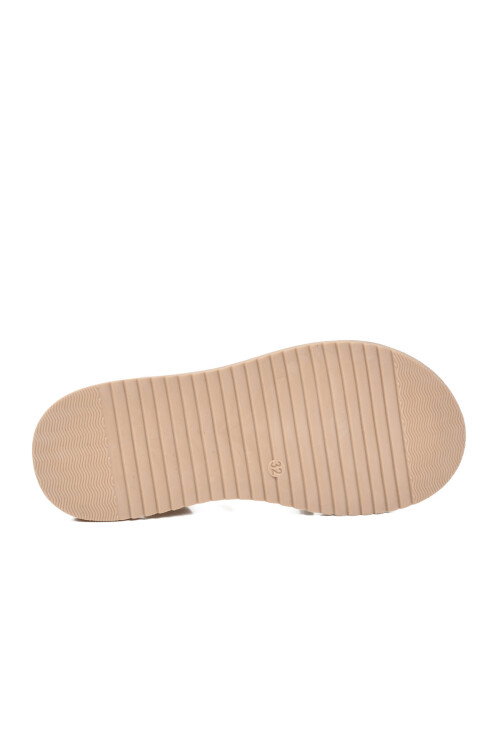 Sedef Cırtlı Hafif Ortopedik Kız Çocuk Sandalet 26A94 F