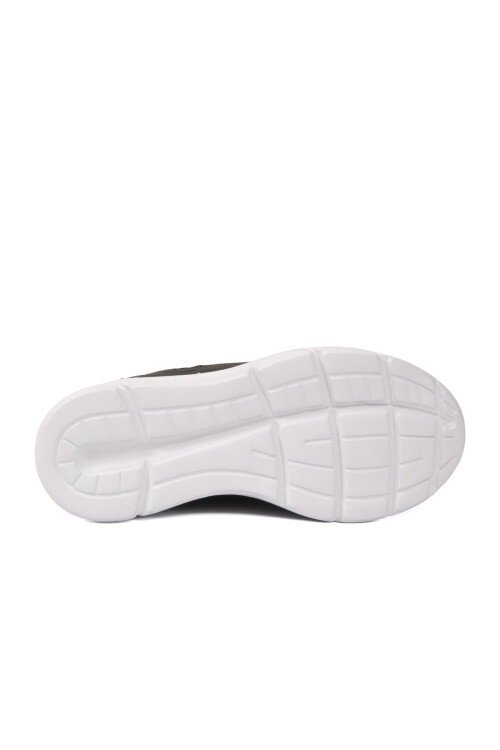 Siyah Beyaz Fileli Hafif Esnek Unisex Çocuk Spor Ayakkabı Motano F