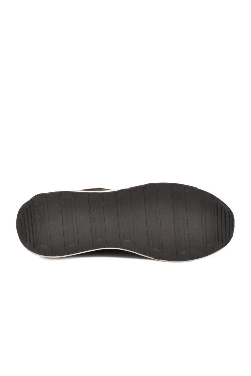 Siyah Beyaz Hafif Esnek Kilit Bağcıklı Erkek Spor Ayakkabı Bertina M