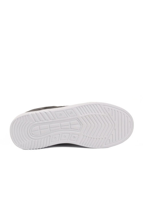 Siyah Beyaz Bağcıklı Hafif Esnek Unisex Günlük Ayakkabı BST-2081 G