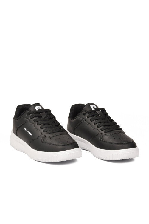 Siyah Beyaz Bağcıklı Hafif Unisex Spor Ayakkabı PCI-10120 Z
