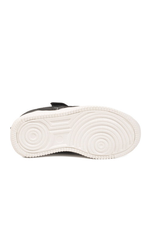 Siyah Cırtlı Hafif Unisex Çocuk Spor Ayakkabı Eldon P