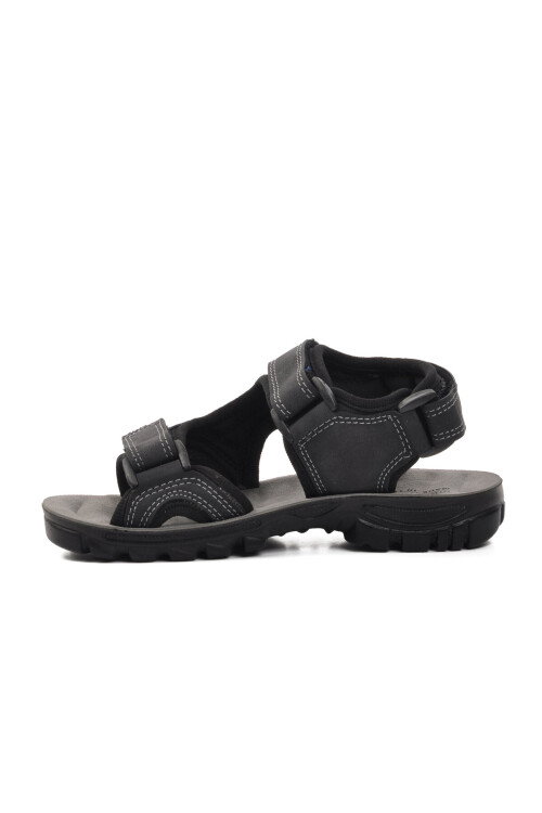 Siyah Cırtlı Unisex Çocuk Spor Sandalet 31615 Taurus F
