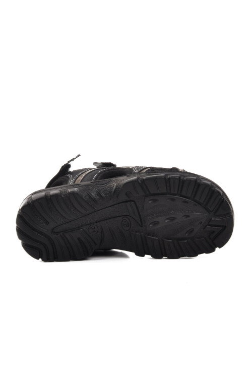Siyah Cırtlı Unisex Çocuk Spor Sandalet 31615 Taurus F