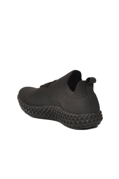Siyah Fileli Hafif Kolay Giyilebilir Unisex Spor Ayakkabı PC-32711 G