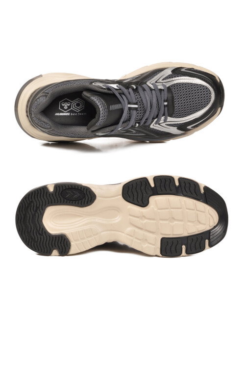 Siyah Gri Fileli Hafif Esnek Unisex Spor Ayakkabı 900794 Hml Performance 700