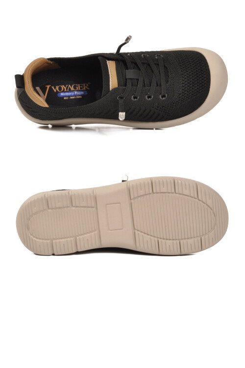 Siyah Anorak Örme Anatomik Kadın Casual Ayakkabı B667 Z