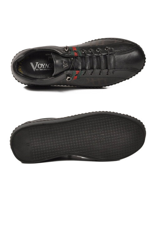 Siyah Hakiki Deri Anatomik Kadın Casual Ayakkabı Z096 Z