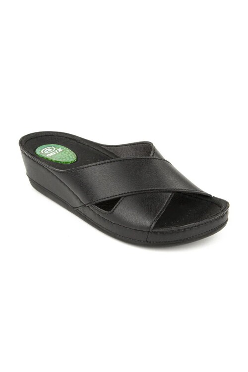 Siyah Jel Tabanlı Kadın Terlik 31135 Active Z