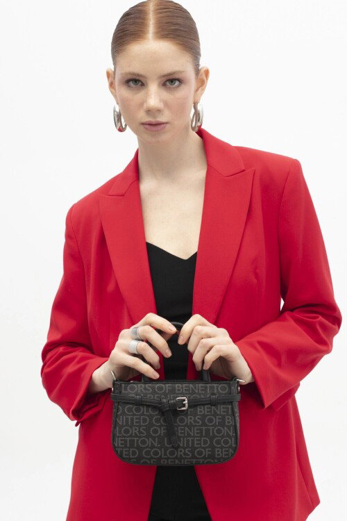 Siyah Kadın El ve Omuz Çantası BNT-1858