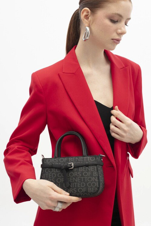 Siyah Kadın El ve Omuz Çantası BNT-1858