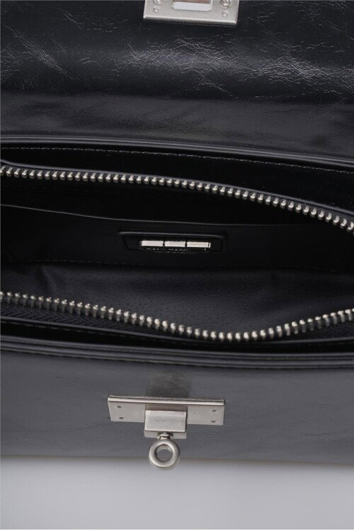 Siyah Kadın El ve Omuz Çantası 18021