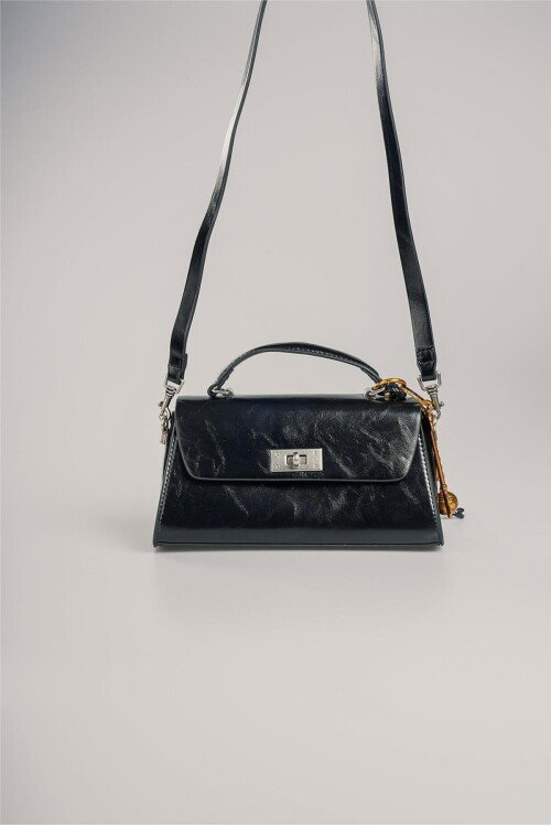 Siyah Kadın El ve Omuz Çantası 18021