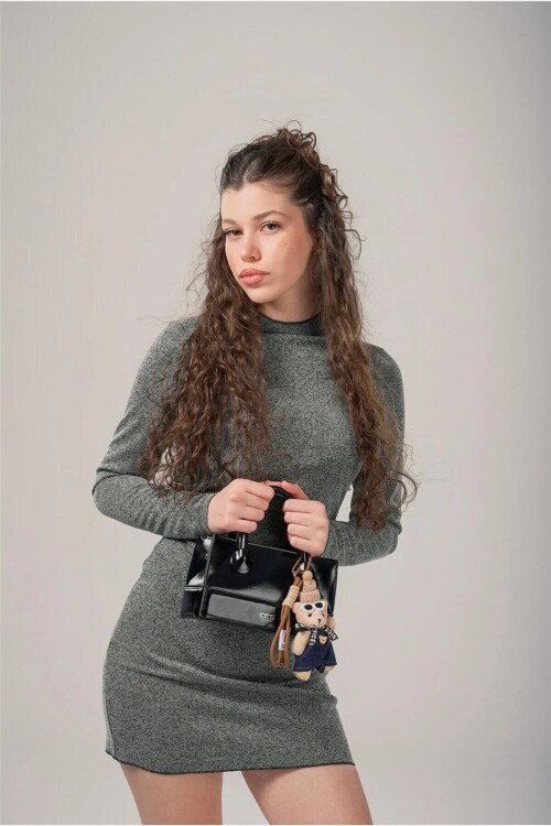 Siyah Kadın El ve Omuz Çantası 18034