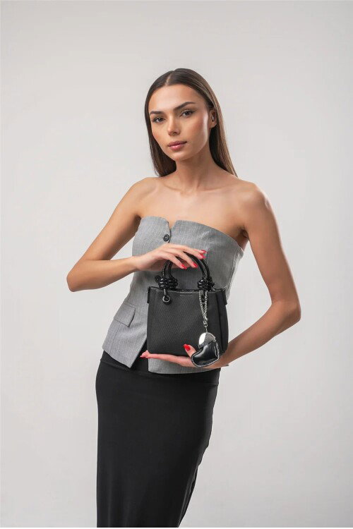 Siyah Kadın Omuz Çantası 18206