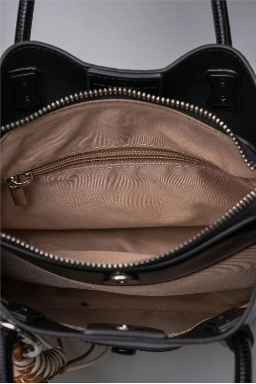 Siyah Kadın Omuz Çantası 18263