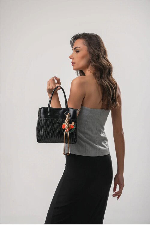 Siyah Kadın Omuz Çantası 18263