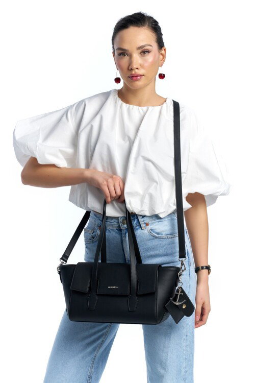 Siyah Kadın Omuz Çantası CN7732T