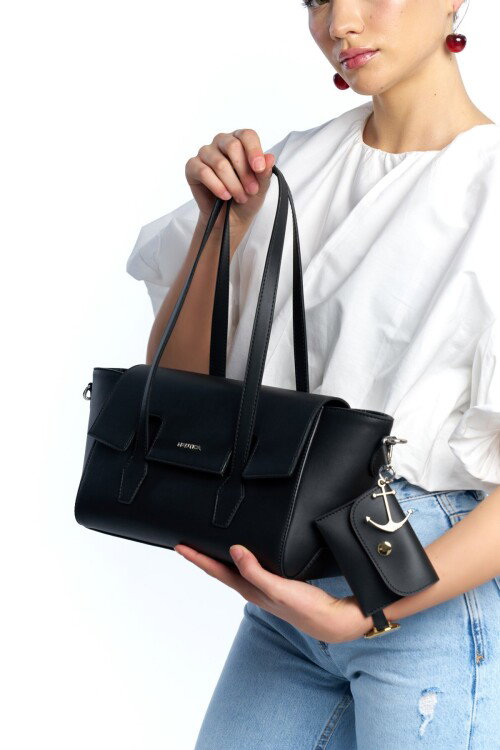 Siyah Kadın Omuz Çantası CN7732T