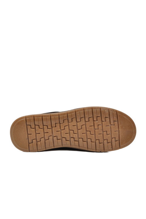 Siyah Nubuk Hakiki Deri Erkek Casual Ayakkabı 62401 M