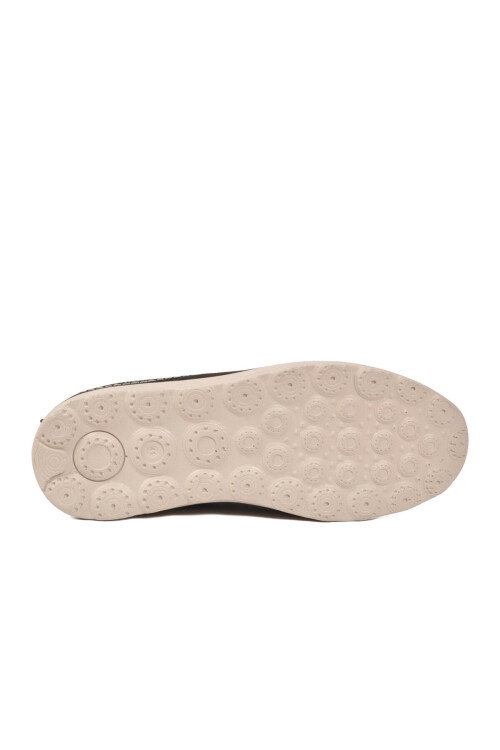 Siyah Nubuk Hakiki Deri Erkek Casual Ayakkabı 2406 M