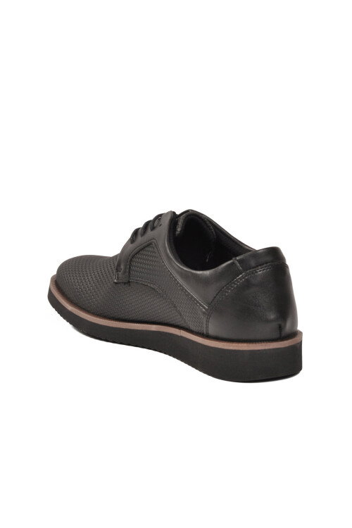 Siyah Örgü Bağcıklı Erkek Casual Ayakkabı 192 M