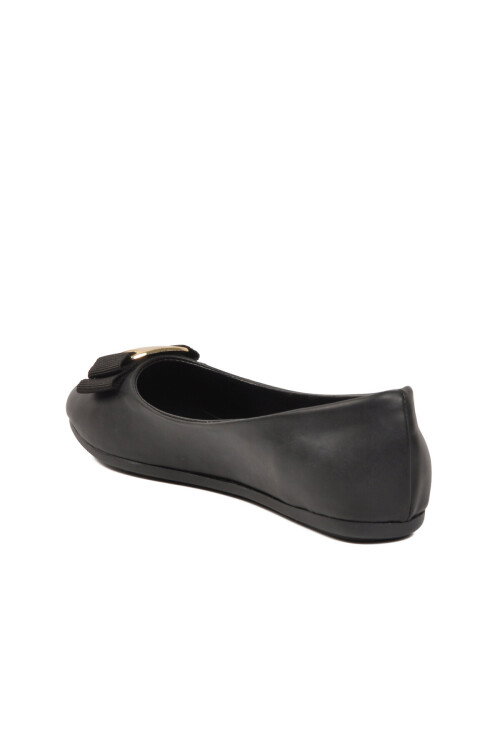 Siyah Hafif Esnek Kadın Babet Ayakkabı PC-54752 Z