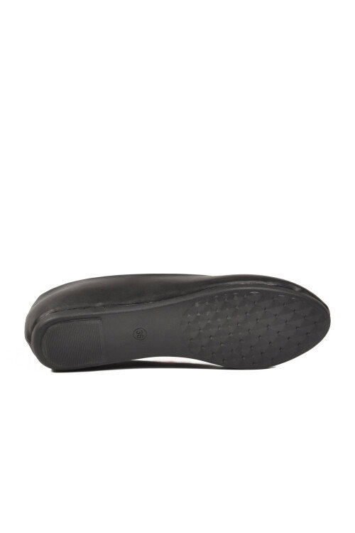 Siyah Hafif Esnek Kadın Babet Ayakkabı PC-54752 Z