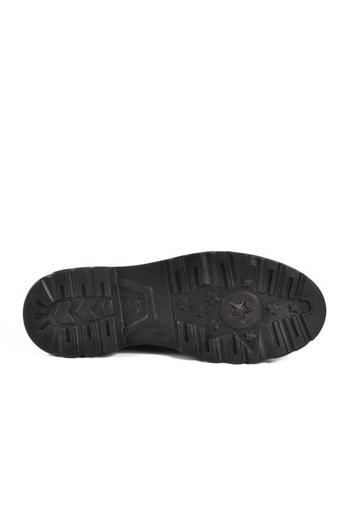 حذاء نسائي كاجوال خفيف الوزن من الجلد الأسود اللامع 510 Z