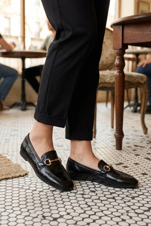 Siyah Rugan Kadın Hafif Casual Ayakkabı K-311 Z