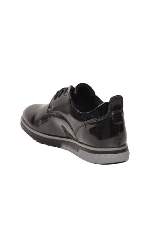 Siyah Rugan Bağcıklı Erkek Klasik Ayakkabı 206 M