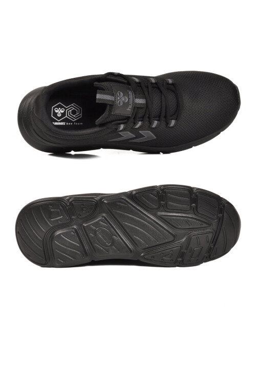 Siyah-Siyah Fileli Hafif Esnek Unisex Spor Ayakkabı 900899 Hml Tyro II