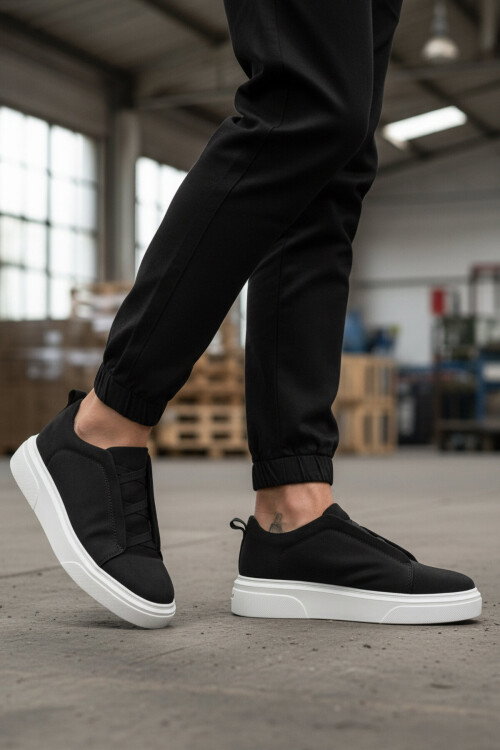 Siyah Süet Erkek Casual Ayakkabı 595 M