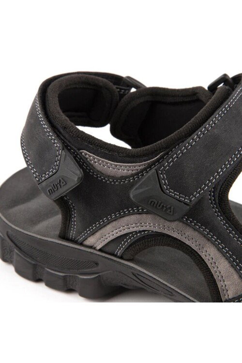 Siyah Cırtlı Erkek Spor Sandalet 31322 Taurus M