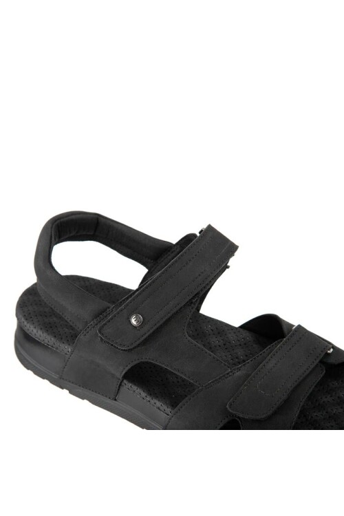 Siyah Cırtlı Erkek Sandalet 35401 Sagrado M