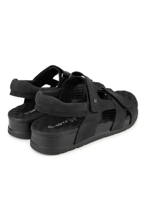 Siyah Cırtlı Erkek Sandalet 35401 Sagrado M