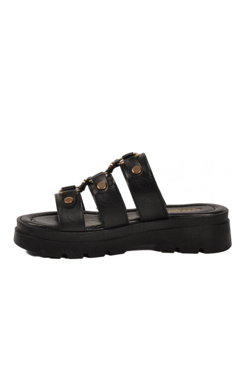 Siyah Hafif Yumuşak Taban Kadın Terlik 35351 Z