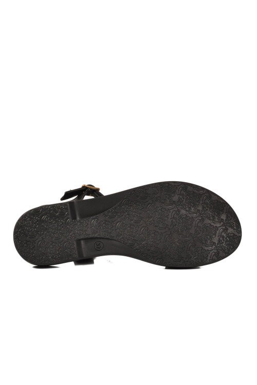 Siyah Kadın Tabanı Yumuşak Hafif Sandalet 35442 Z