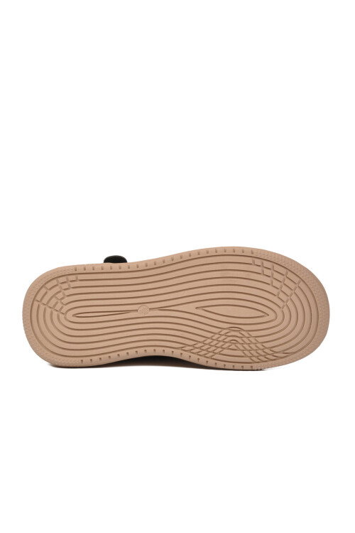 Siyah Bilek Boy Kaymaz Taban Kadın Bağcıklı Sneaker 11517 G