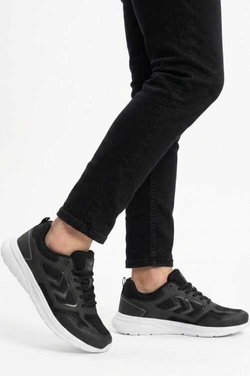 Siyah Fileli Hafif Esnek Unisex Spor Ayakkabı 900895 Hml Rush II