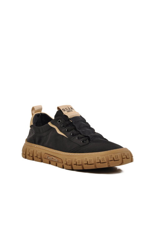 Siyah Hafif Esnek Erkek Casual Ayakkabı 26Y518 M