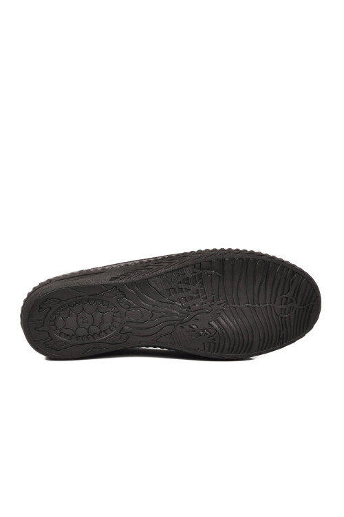 Siyah Hakiki Deri Kadın Casual Ayakkabı Z534 Z