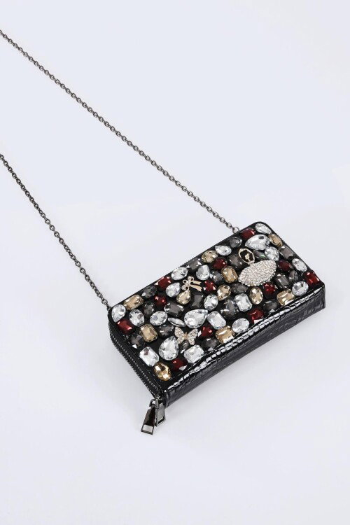 Siyah Kadın Omuz Askılı Portföy Çanta 16805